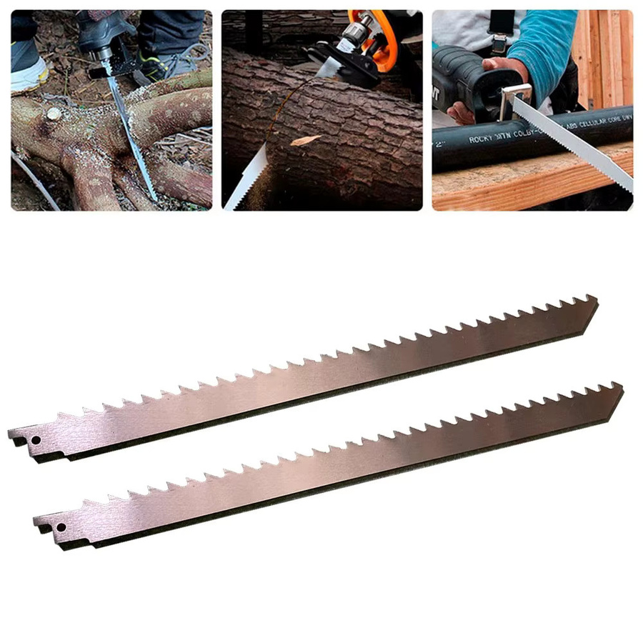 Vibratite S1211K Säbelsägeblätter Set aus Edelstahl für Holz, Metall und Kunststoff, Silber, Länge: 300 mm - Bild 2