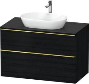 Duravit Waschtischunterschrank D-Neo Wandhängend Schwarz B: 100 cm, T: 55 cm, H: 66,4 cm - Bild 1