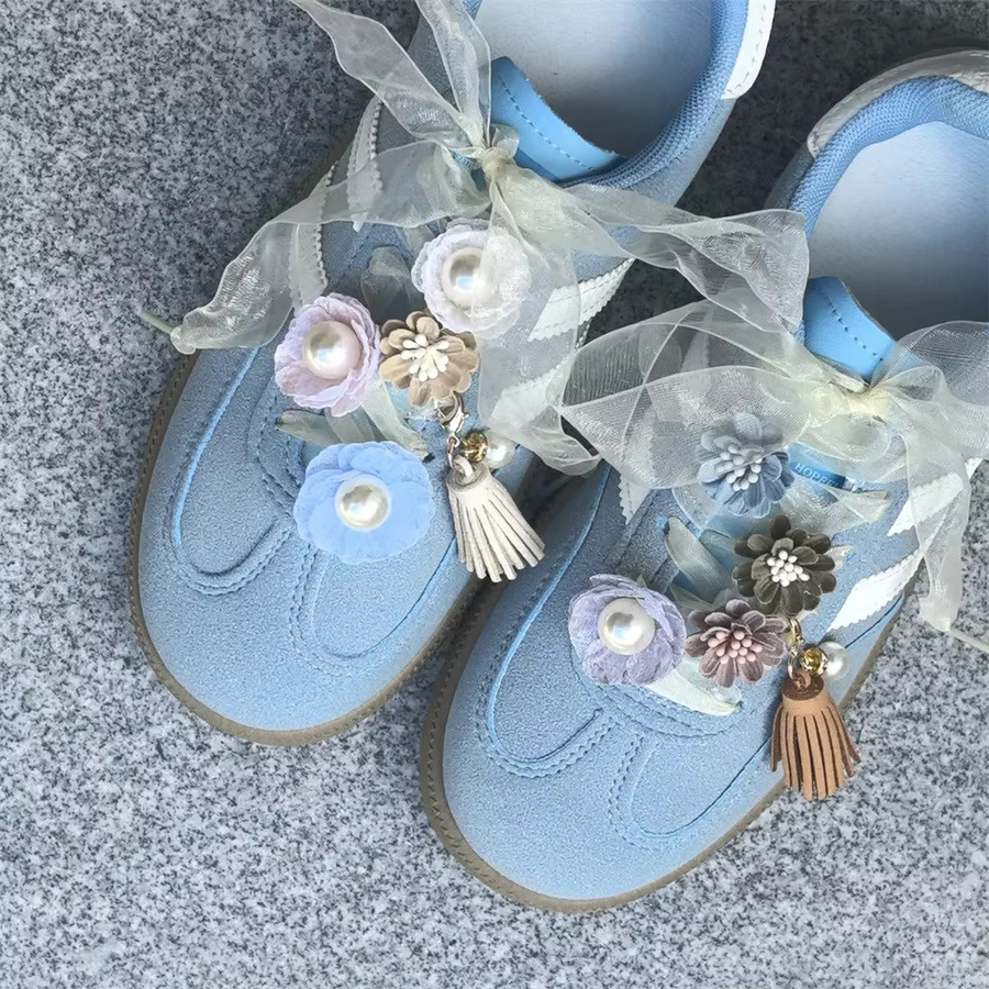 SMATLELF Perlenquaste Schnürsenkel Charms, Gänseblümchen, Schuhe Dekorationen - Bild 4