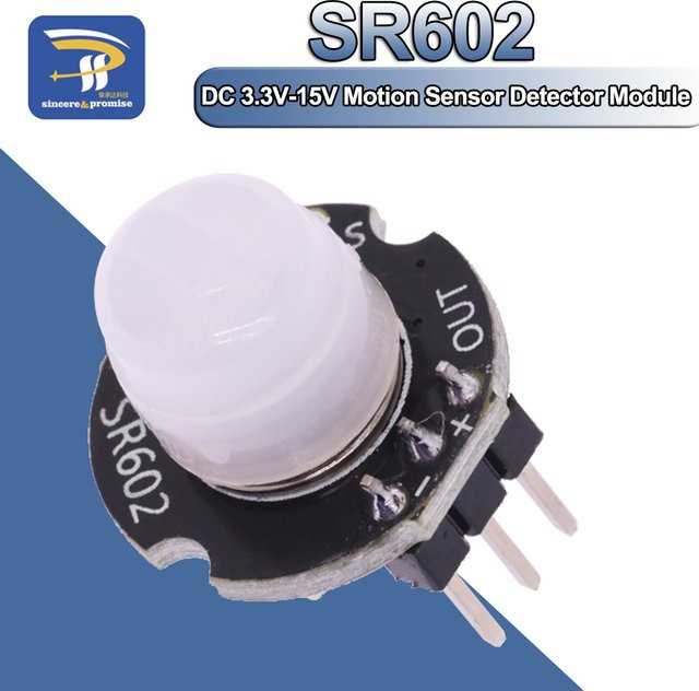 MH-SR602 Mini PIR Motion Sensor Modul mit Objektiv für Arduino DIY, Farbe: Weiß - Bild 1