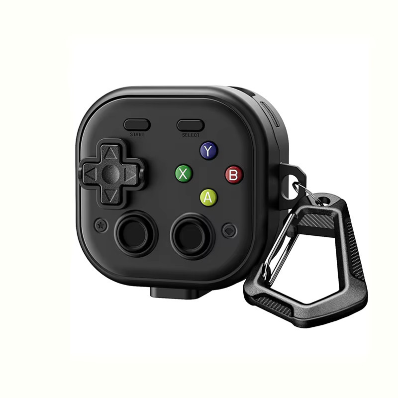 ZEKS 3D-Gamepad-Schutzhülle für Samsung Galaxy Buds 4 und Buds 4 Pro in Schwarz mit Schalterverschluss und Stoßschutz - Bild 6