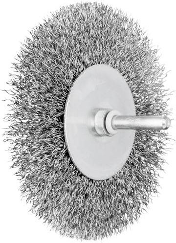 PFERD Rundbürste RBU ungezopft aus Stahl mit 0,30 mm Drahtstärke und 6 mm Schaft Durchmesser - Bild 1