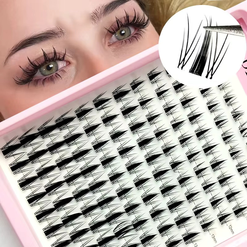 LIMEIKAI Manga-Wimpern, Black, 120 Stück, C-Curl, Natürlich - Bild 4