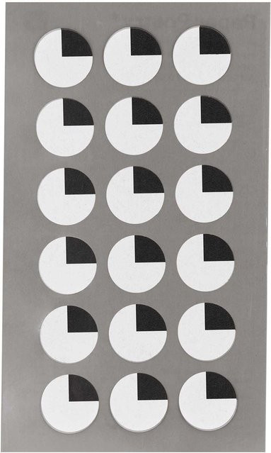 Rico Design Paper Poetry Sticker Augen oben, 4 Blatt, 15 mm - Bild 1