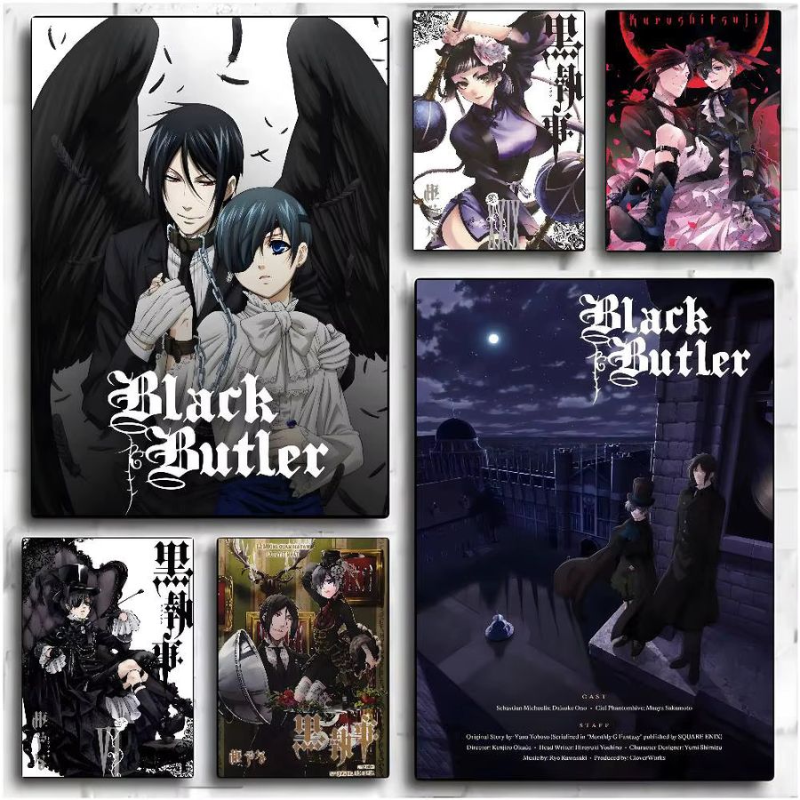 B-Butler Anime Poster Schwarz Wanddekoration für Wohnzimmer und Schlafzimmer - Bild 2