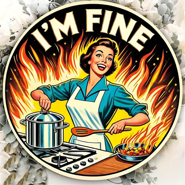 Im Fine Retro-Wandkunst aus Metall, Rundes Vintage-Aluminiumschild in Multicolour für Küche, Bar und Café - Bild 1