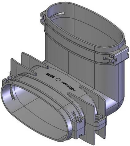 Helios Ventilator Bogen in Grau - Bild 1