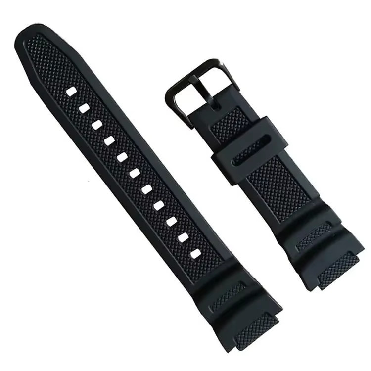 MULILAI Uhrenarmband Gummi, Schwarz, 18 mm * 25 mm - Bild 4