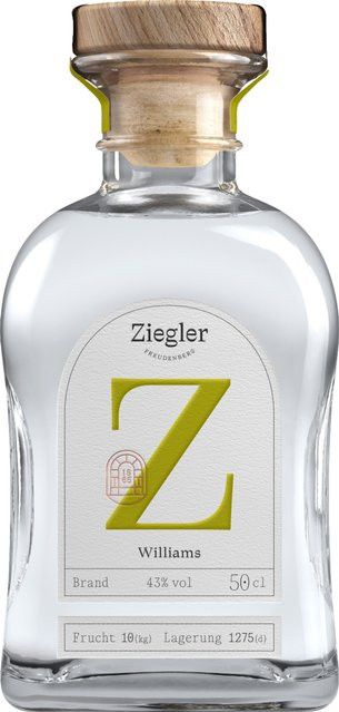 Ziegler Williamsbirne Brand, Deutschland, 43% Vol., 0,5 l - Bild 1