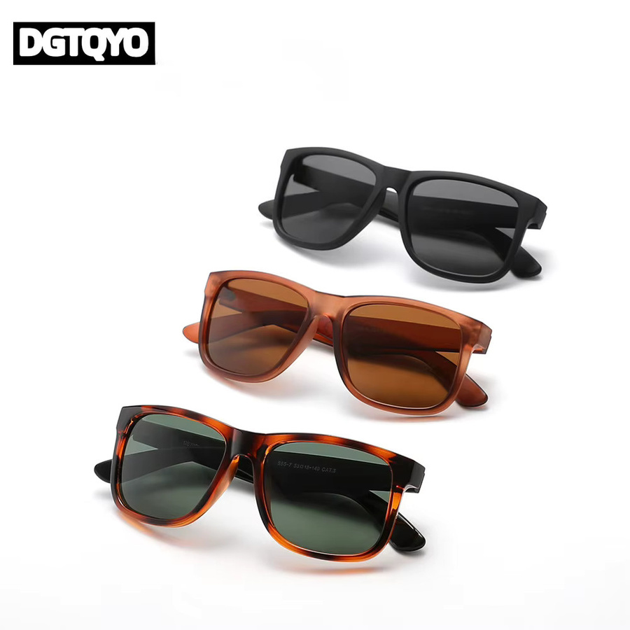 DGTQYQ Sonnenbrille, polarisiert, Vollrand, Square, Kunststoff, Unisex - Bild 2