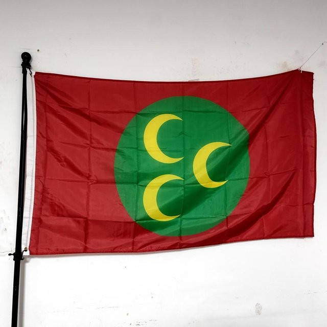 Femme Couture Flagge des Osmanischen Reiches als Wandteppich und Banner in Rot, B x H: 90 x 150 cm - Bild 1