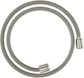 Hansgrohe Textilbrauseschlauch in Silber, Länge: 125 cm, mit Anti-Kink und Anti-Twist Funktionen - Bild 1