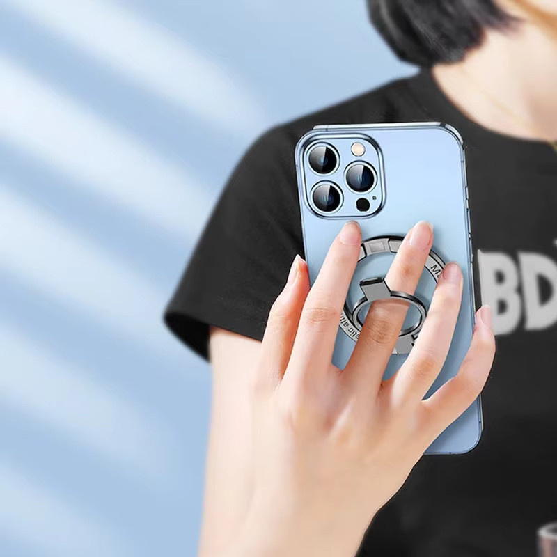 Everyw Magnetischer Fingerclip in Lila mit 2 Abschnitten und 360 Grad Drehbarkeit - Bild 3
