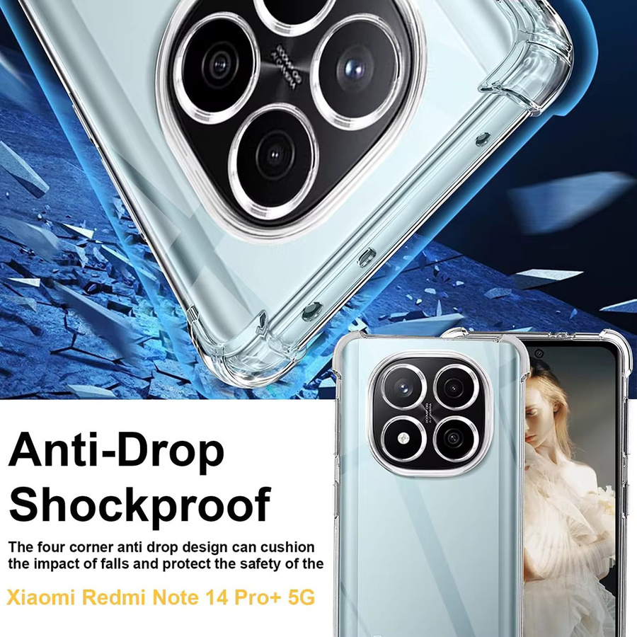 Stoßfeste transparente Airbag Schutzhülle für Xiaomi Redmi Note 14 Pro Plus 5G Case - Bild 6