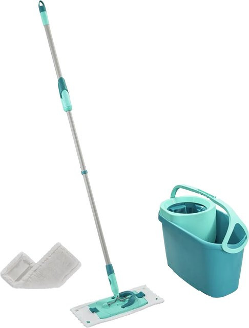 Leifheit Clean-Set Twist M Ergo MicroDuo und Superduster M Türkis 5-teilig - Bild 1