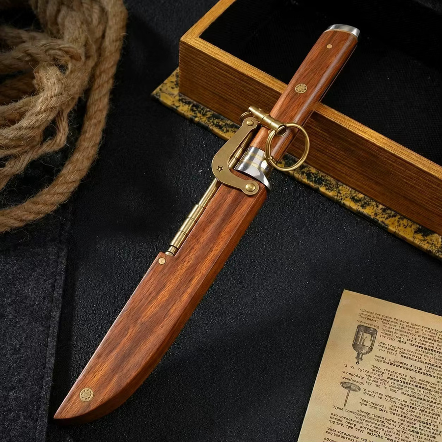 XIAOTIANLAI M390 Entbeiner-Küchenmesser mit feststehender Klinge und Holzgriff in Silber - Bild 2