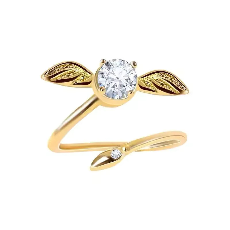 Bandai Ring, Gold, Kristall, Damen - Bild 4