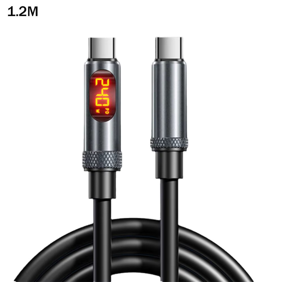 240 W Schnellladegerät mit Digitalanzeige und Dual-Typ-C Anschluss in Grün für Apple 16-Ladekabel, 6 A - Bild 7