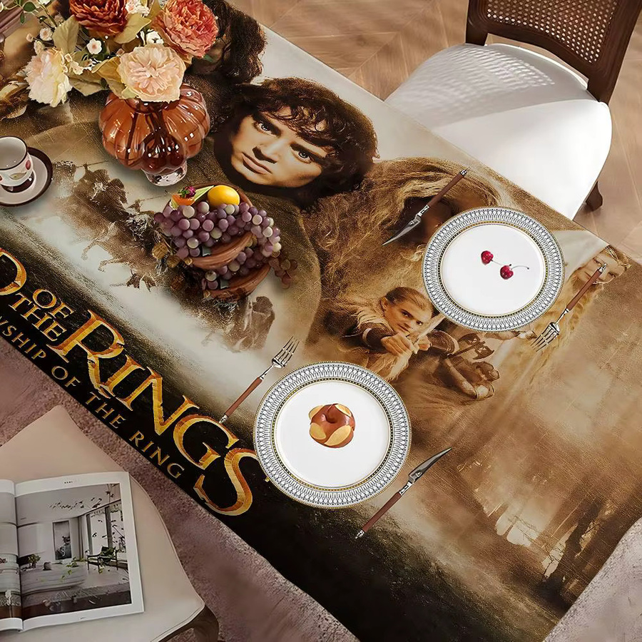 Wasserdichte und ölbeständige Tischdecke Potdemiel im Fantasy-Design für Nachttisch und Kaffeetisch - Bild 4
