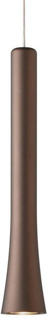 Oligo Rio LED-Pendelleuchte 1-flammig, braun mit weißem Baldachin, dimmbar und höhenverstellbar, warmweiß 2700K - Bild 1