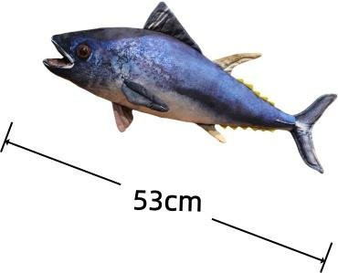 Yiran Health & Beauty Thunfisch Plüschtier, Meeresfisch, Blau - Bild 1