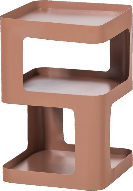 Beistelltisch MOUTIQUE DELICE modern aus Metall in Pink und Rosa, B/T/H: 35,0 x 35,0 x 6,0 cm - Bild 1