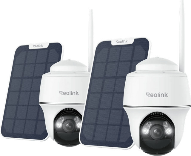 Reolink Argus B430 Action Camera Doppelpack mit Solar Panel in Weiß mit Wi-Fi - Bild 1