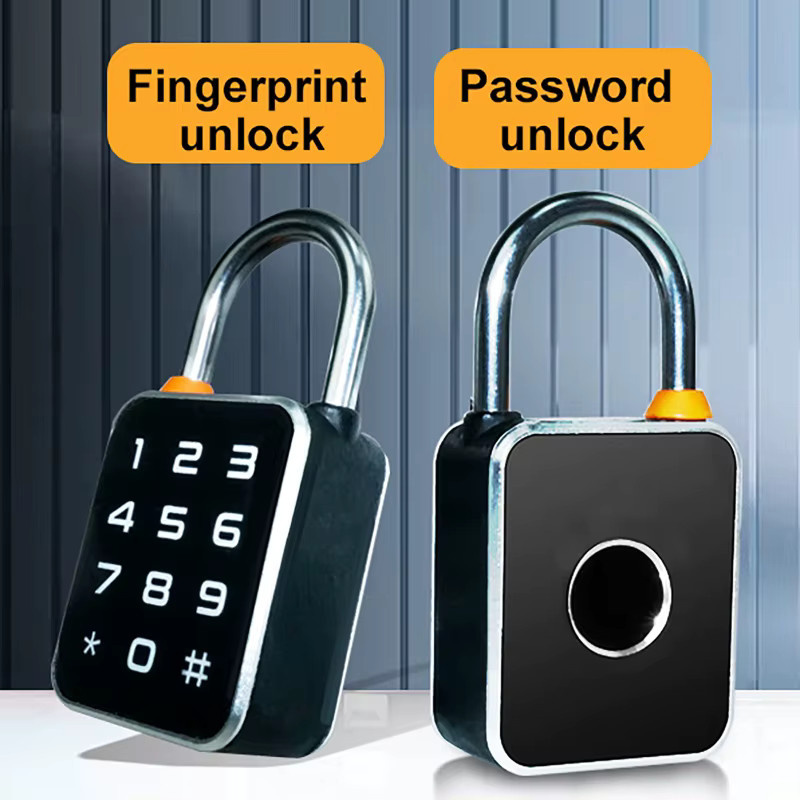luxuglow Smart Biometrisches Vorhängeschloss mit Fingerabdruck und App-Steuerung, Tragbares Anti-Diebstahl Schloss mit Passwort-Kombination und USB-Ladefunktion für Spind, Gepäck und Fitnessstudio - Bild 4