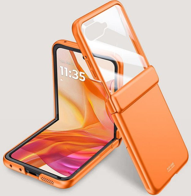 Motorola Kamera Schutzhülle aus gehärtetem Glas für Moto Razr 50 Ultra in Orange - Bild 1