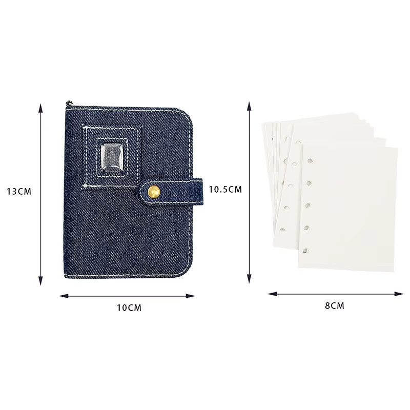 Retro Denim Blau M5 Notizbuch mit linierten Innenseiten aus japanischem Papier für Studenten und DIY-Schreibwaren - Bild 5