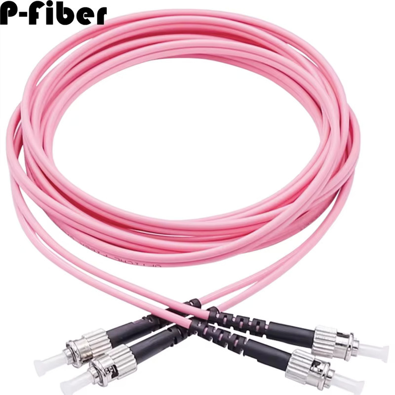 OM4 Multimode Glasfaser-Patchkabel LC-LC Duplex 10 Gigabit Pink - Bild 3