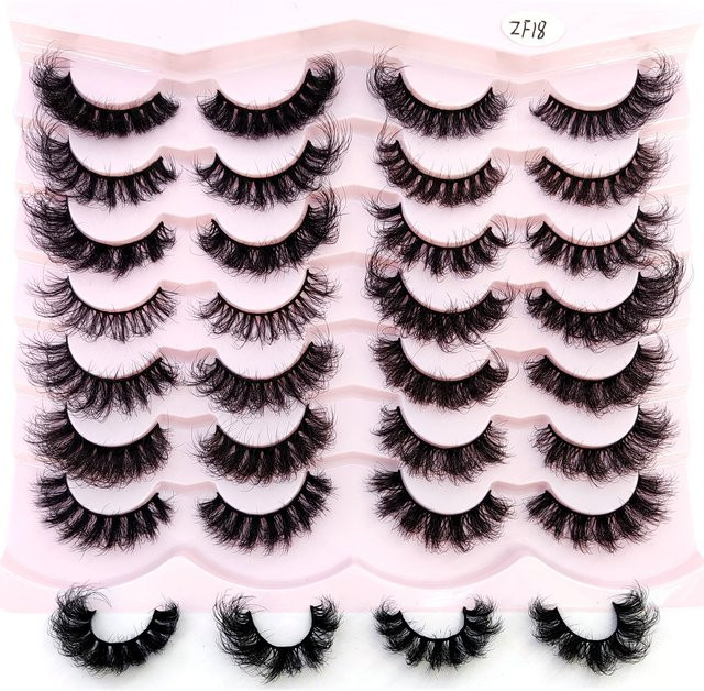 Künstliche Wimpern, Black, Unisex, 14 Paar - Bild 1