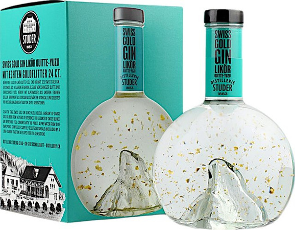 Studer Swiss Gold Gin Likör Quitte-Yuzu, Schweiz, 35 % Vol., 0,7 l