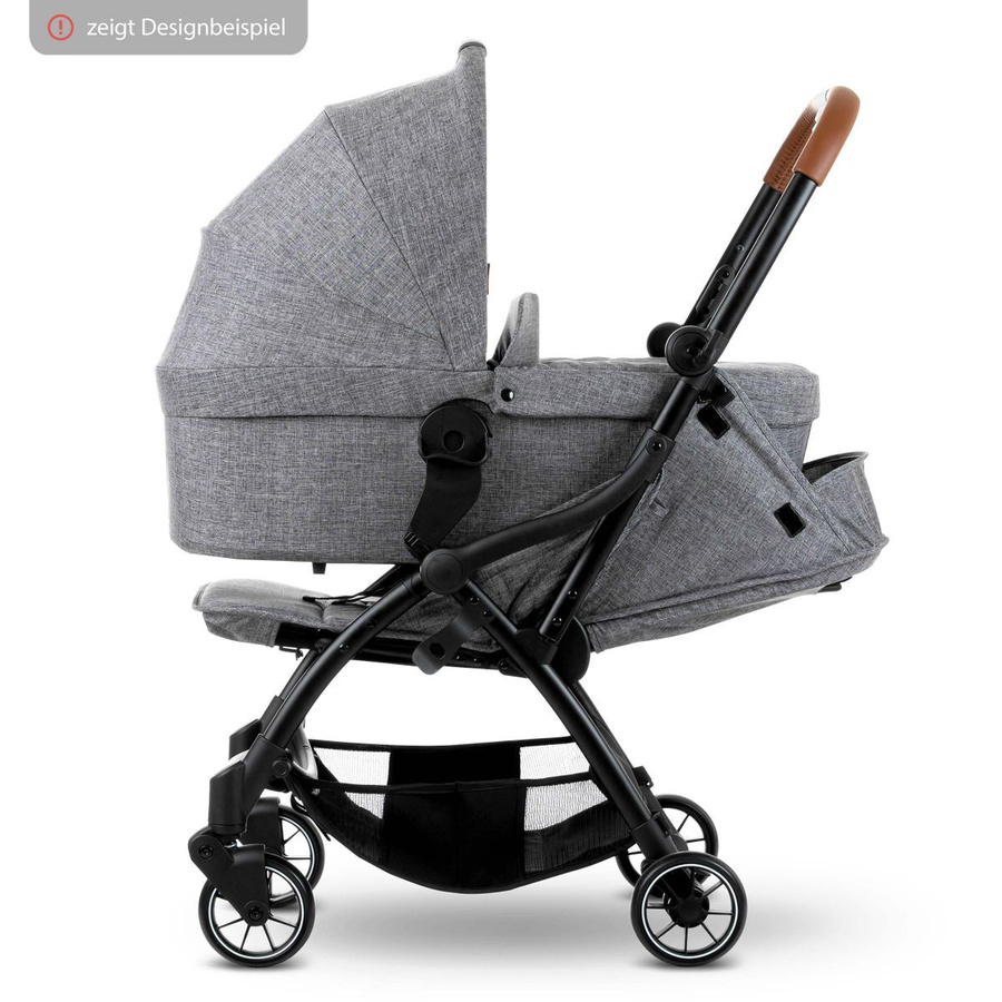 ABC Design Babywanne für Buggy Flash in Woven Graphite (Grau/Schwarz) - Bild 4