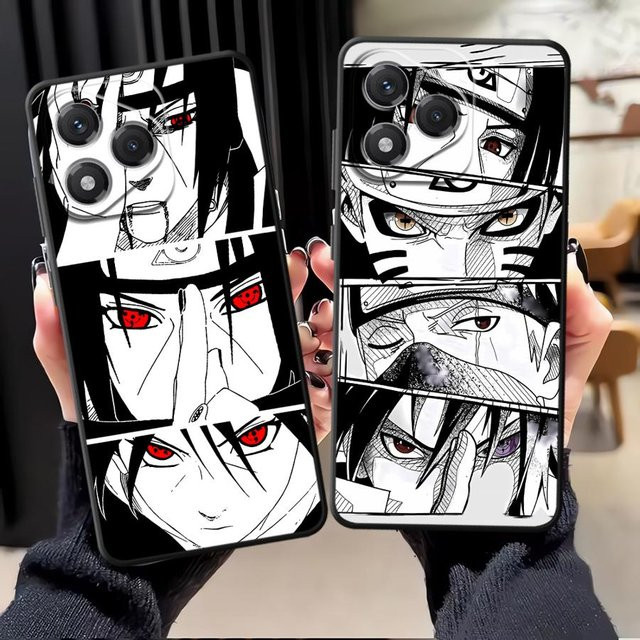 Schwarze Anime Sasuke Handyhülle für Honor 200 400 Lite X7c X5b 70 8X X9a X8 X6 90 Magic5 Lite - Bild 1
