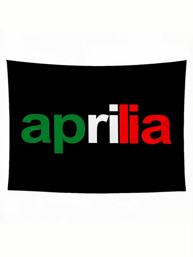 Aprilia Flags Sportliche Textilflagge in Weiß und Multicolour für Innen- und Außenbereich - Bild 4