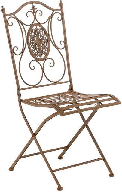 TPFGarden Stuhl Sidan aus Metall in Antik Braun für Garten und Terrasse - Bild 1