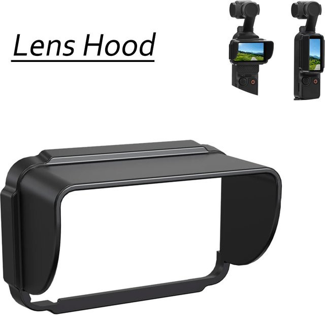DJI Osmo Pocket 3 Sonnenschutz Abdeckung Schwarz mit Schnellverschluss zur Lichtabschirmung - Bild 1
