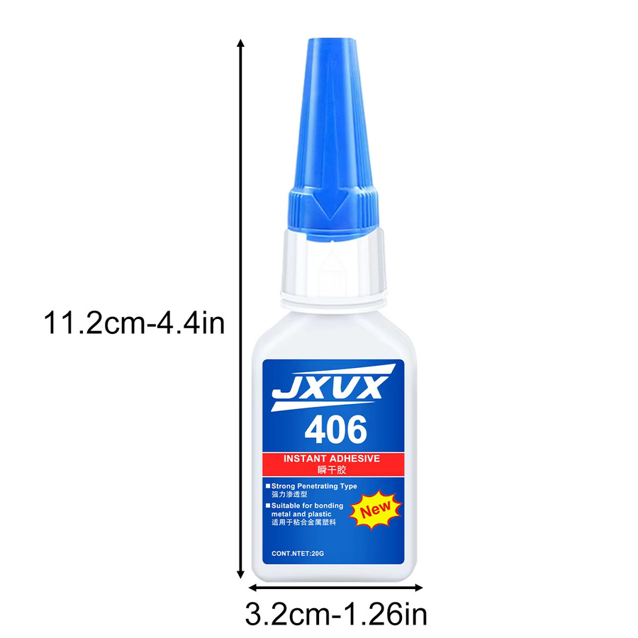 JXVX Multifunktions-Hydroacrylat-Klebstoff transparent für die Reparatur von PVC und Gummi - Bild 2