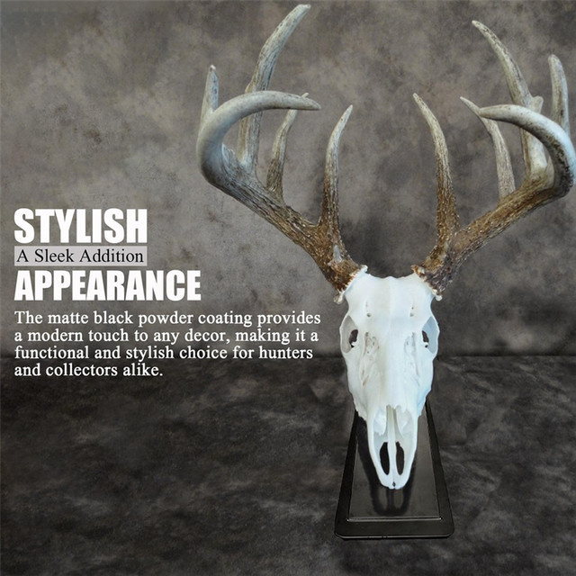 SEHOR European Mount Skull Hanger aus Metall in Schwarz zum Aufhängen von Hirschschädeln und Pronghorn-Schädeln - Bild 1