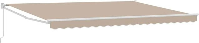 vidaXL Markise Beige aus Polyester und Metall, B/T/H: 450 x 300 x 165 cm - Bild 1