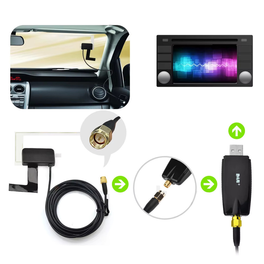 Alignpo DAB+ Monitor Box für Mediaplayer in Schwarz - Bild 5