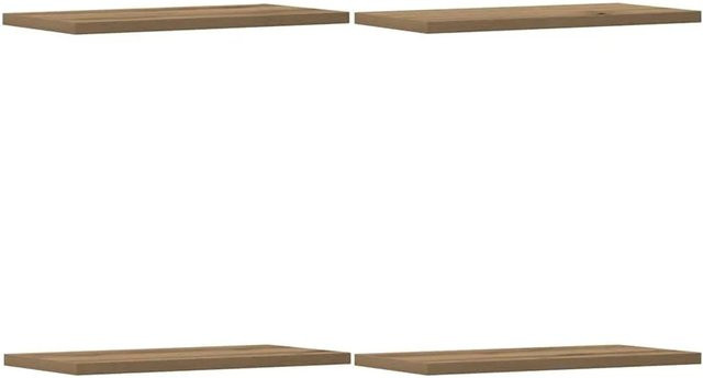 vidaXL Wandregale Set 4 Stück Artisan-Eiche, Farbe Braun, B/T/H: 40 x 20 x 1,5 cm - Bild 1
