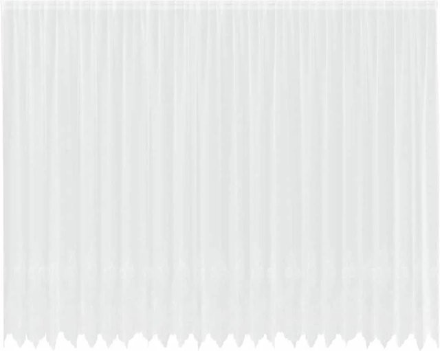 vidaXL Spitzenvorhang Weiß aus Polyester B: 600 cm, H: 300 cm - Bild 1