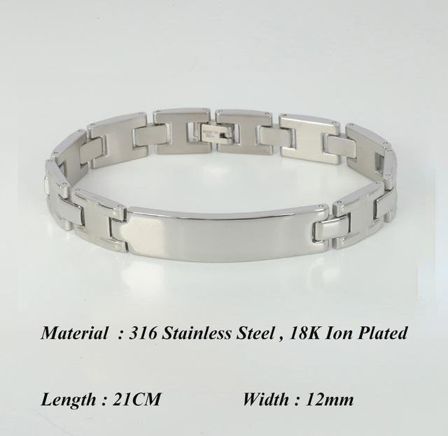 Wucifang Jewelry Armband, 18 Karat Gold vergoldet, Edelstahl, Unisex - Bild 1