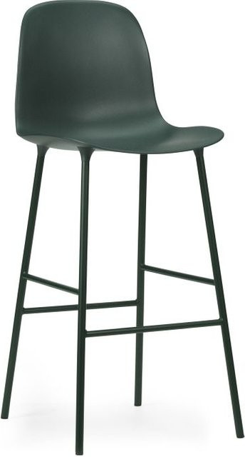 Normann Copenhagen Form Barstuhl aus Stahl in Grün - Bild 1