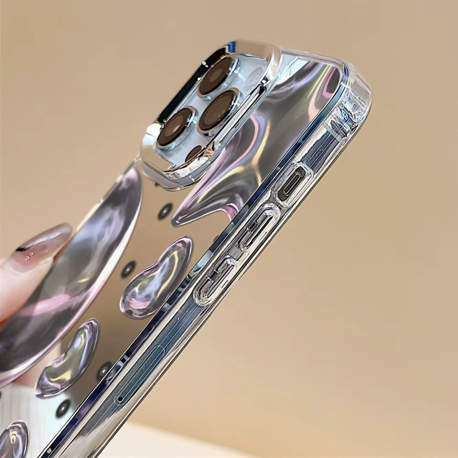 Luxus Herz Make-up Spiegel Handyhülle für Apple iPhone 17 Pro Max - Bild 6
