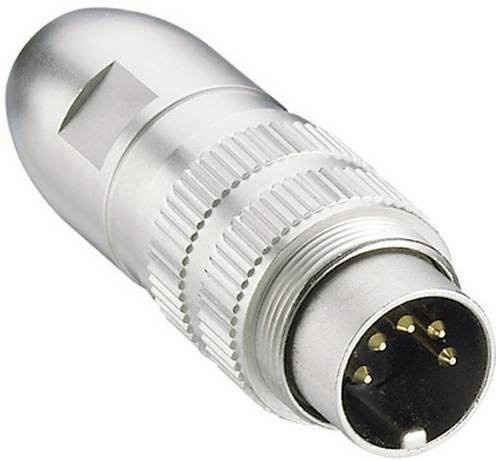 Lumberg 0331 06 DIN-Rundsteckverbinder Stecker gerade, 6 Polzahl, Silber - Bild 1