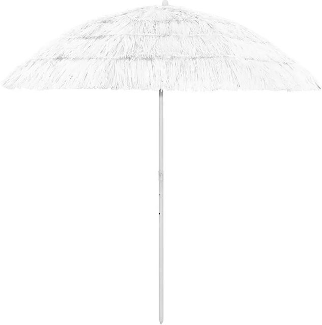 vidaXL Sonnenschirm Hawaii in Weiß aus Polyester mit 240 cm Durchmesser - Bild 1