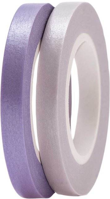 Rico Design Paper Poetry Washi Tapes in Flieder-Lila, 2 Stück, Breite: 5 mm, Länge: 10 m pro Rolle - Bild 1